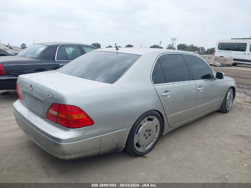 2001 Lexus Ls 430 VIN: JTHBN30F210047580 Lot: 39491093