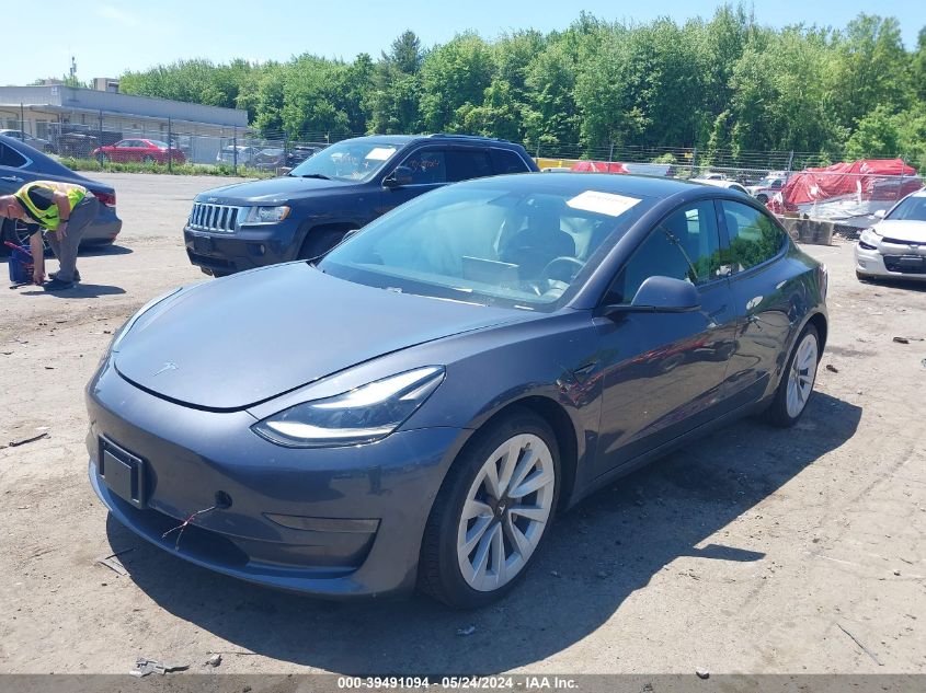 5YJ3E1EB1MF902694 2021 TESLA MODEL 3 - Image 2