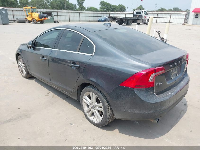 2013 Volvo S60 T5/T5 Platinum/T5 Premier/T5 Premier Plus VIN: YV1612FHXD2172329 Lot: 39491103