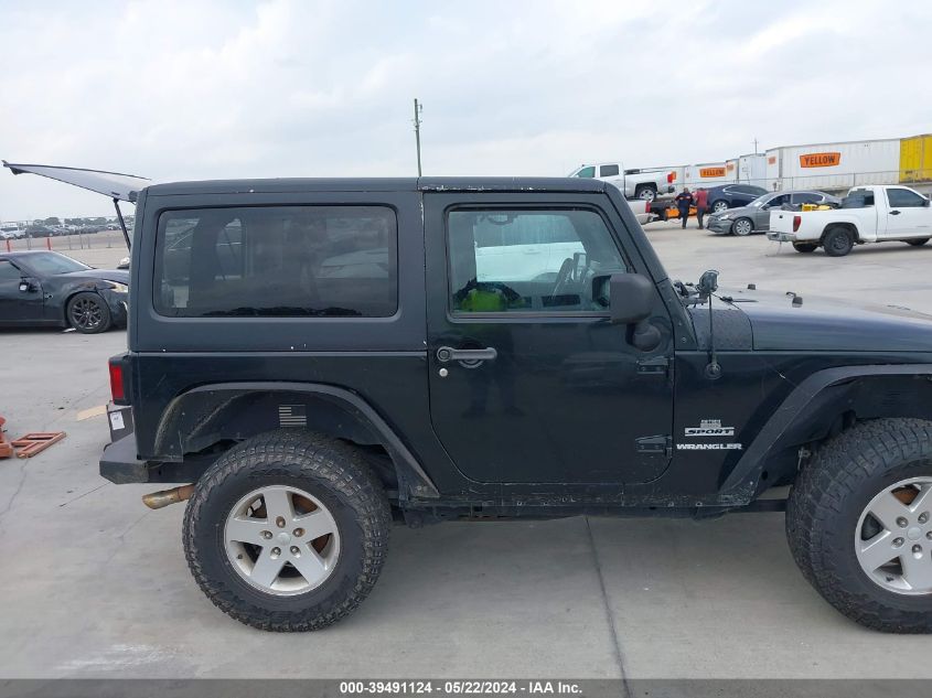 2012 Jeep Wrangler Sport VIN: 1C4AJWAG2CL163767 Lot: 39491124