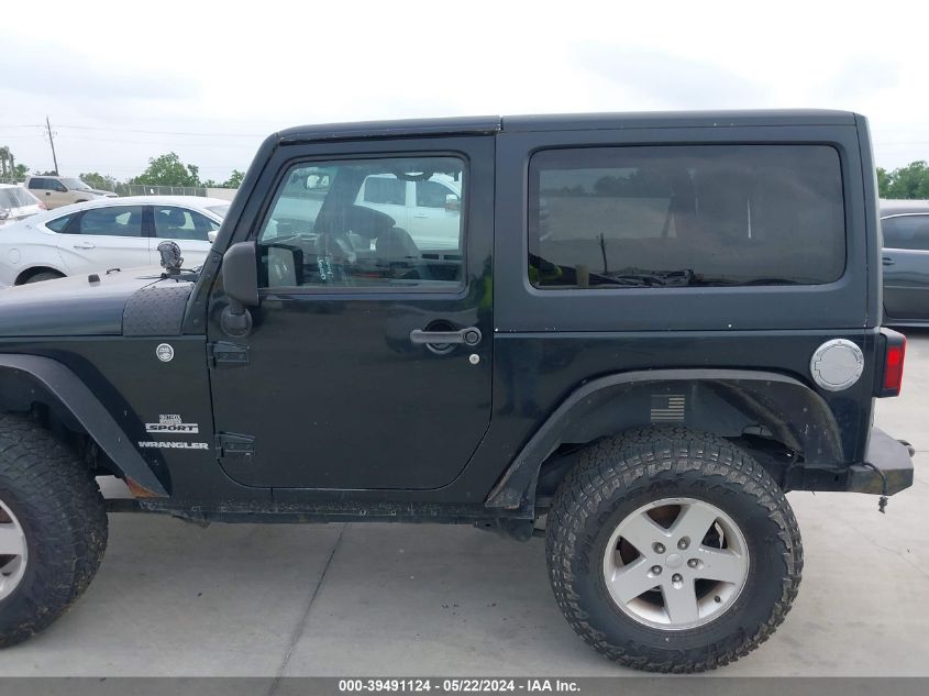 2012 Jeep Wrangler Sport VIN: 1C4AJWAG2CL163767 Lot: 39491124