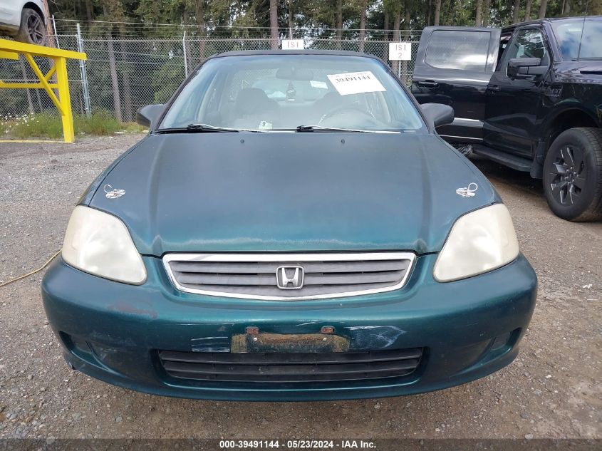 1999 Honda Civic Value Package VIN: 2HGEJ6617XH536103 Lot: 39491144