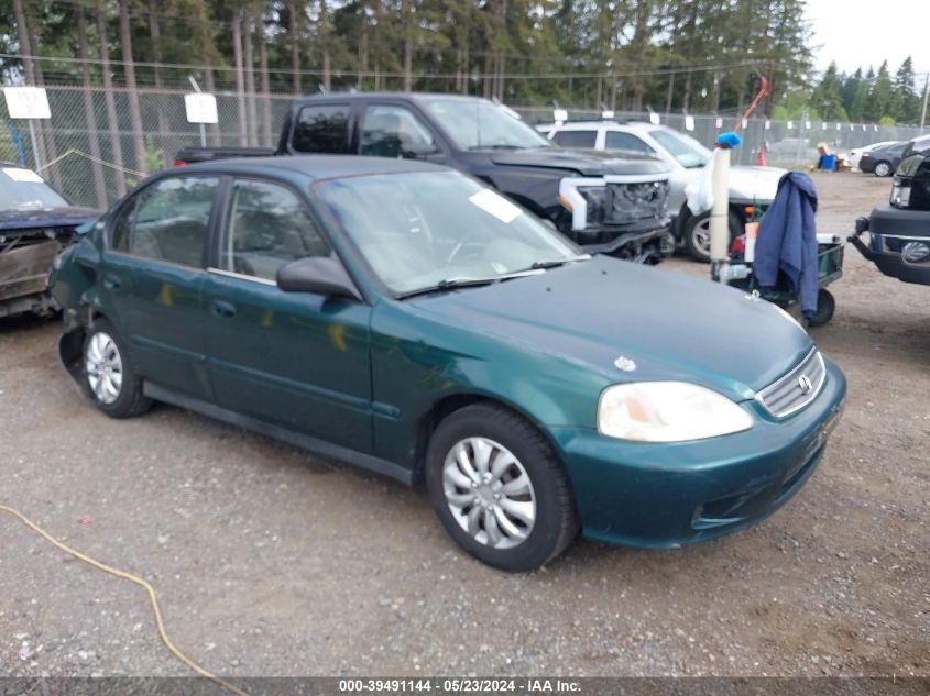 1999 Honda Civic Value Package VIN: 2HGEJ6617XH536103 Lot: 39491144