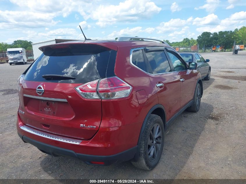 2016 Nissan Rogue Sl VIN: 5N1AT2MV3GC791738 Lot: 39491174