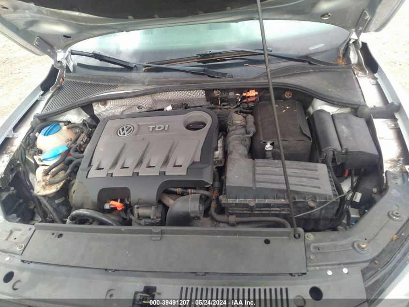 2012 Volkswagen Passat 2.0L Tdi Sel Premium VIN: 1VWCN7A33CC039018 Lot: 39491207
