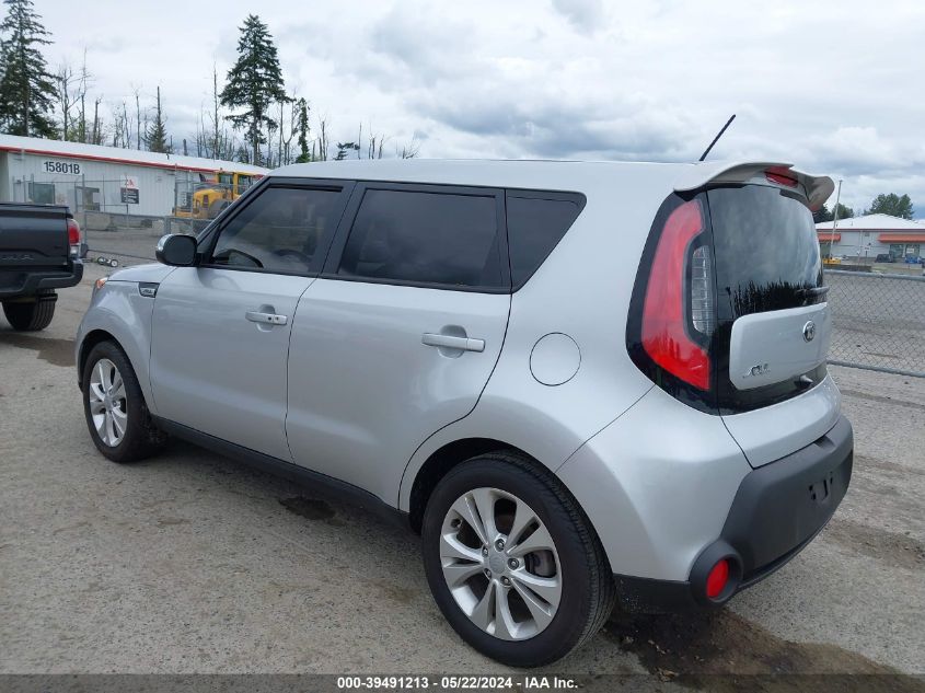 2014 Kia Soul + VIN: KNDJP3A54E7732593 Lot: 39491213