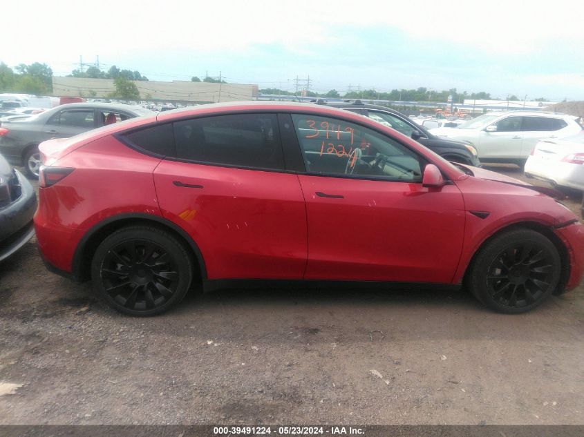 2021 Tesla Model Y Long Range Dual Motor All-Wheel Drive VIN: 5YJYGDEE3MF184299 Lot: 39491224