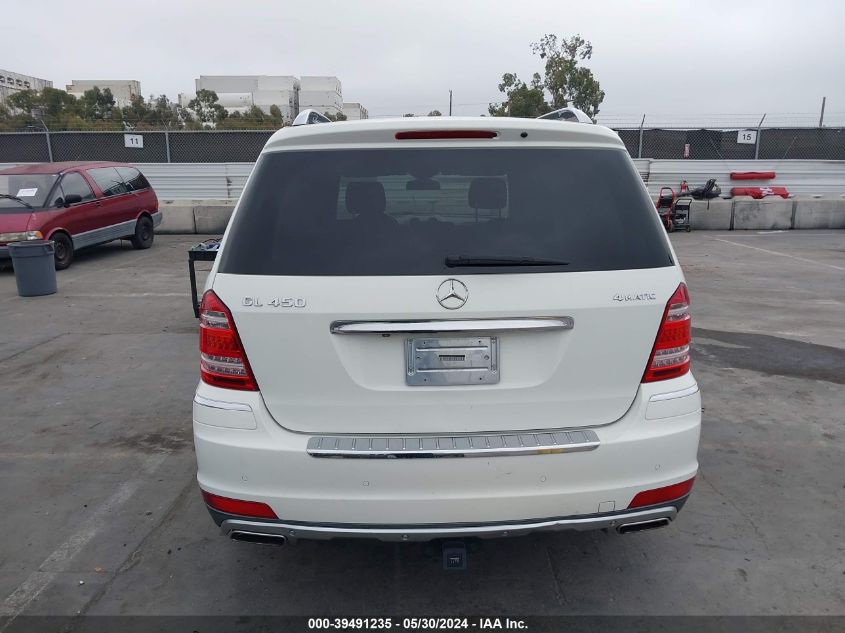 2011 Mercedes-Benz Gl 450 4Matic VIN: 4JGBF7BE6BA728875 Lot: 39491235