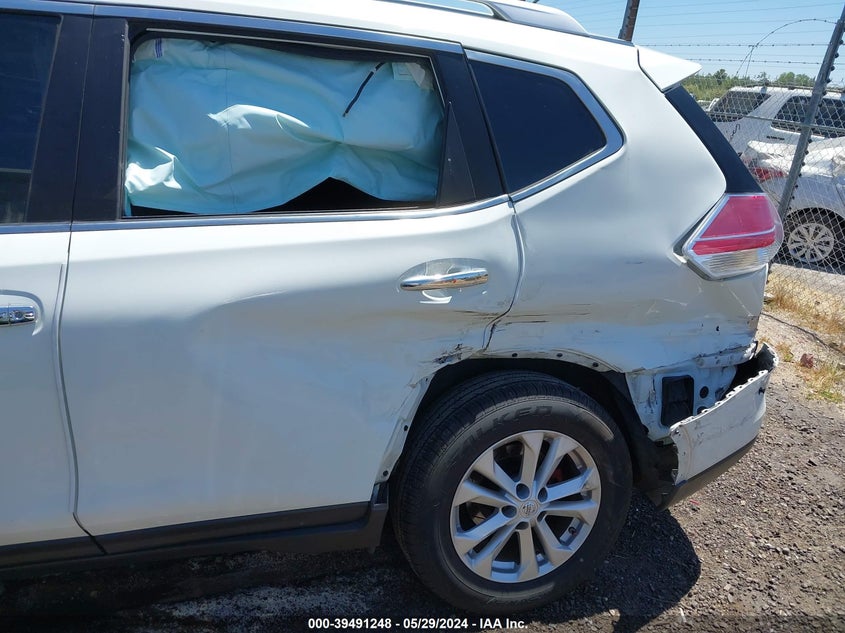 2015 Nissan Rogue Sv VIN: KNMAT2MT7FP573148 Lot: 39491248