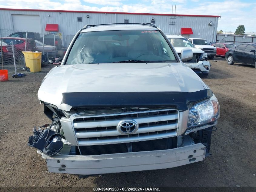 2005 Toyota Highlander V6 VIN: JTEEP21A750135712 Lot: 39491258