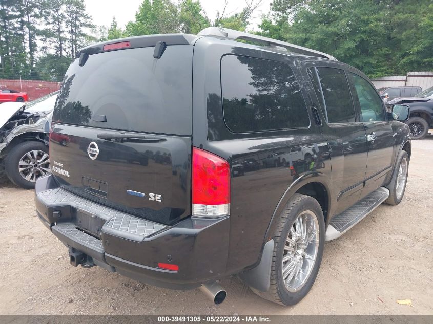 2010 Nissan Armada Se VIN: 5N1BA0ND9AN602011 Lot: 39491305