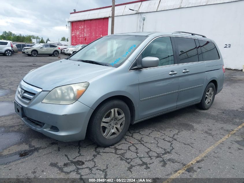 2007 Honda Odyssey Ex-L VIN: 5FNRL38787B029825 Lot: 39491482