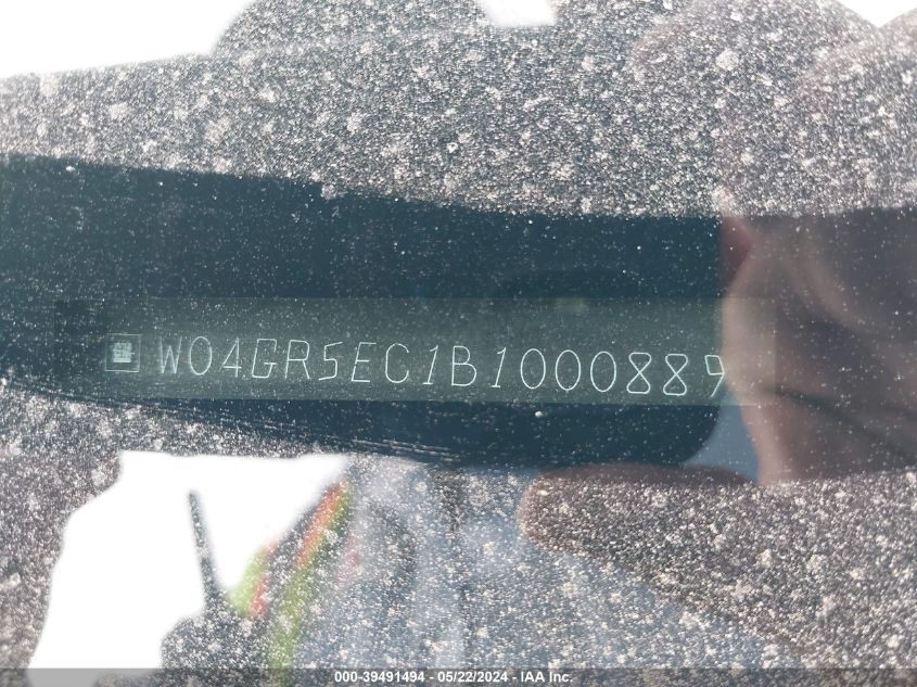 2011 Buick Regal Cxl Russelsheim VIN: W04GR5EC1B1000889 Lot: 39491494