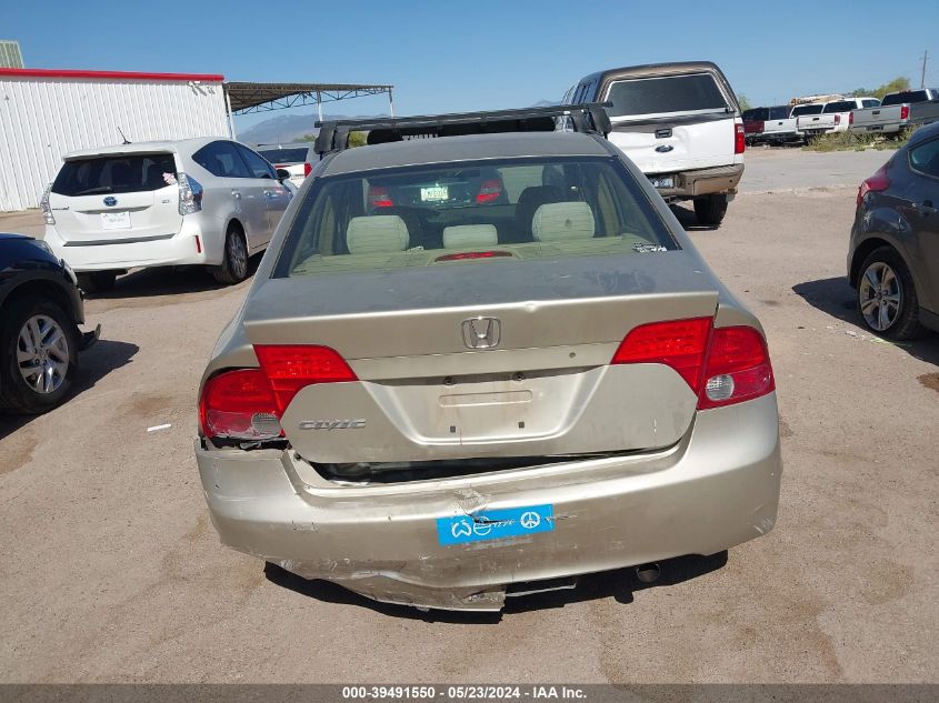 2008 Honda Civic Lx VIN: 1HGFA16508L069606 Lot: 39491550