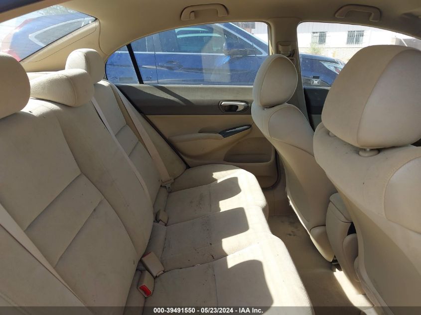 2008 Honda Civic Lx VIN: 1HGFA16508L069606 Lot: 39491550