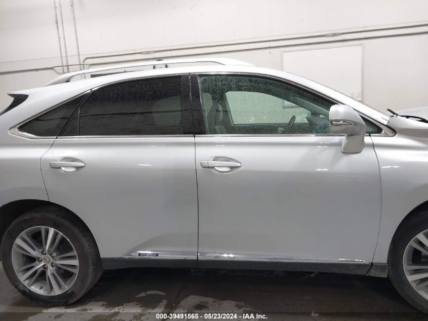 2015 Lexus Rx 450H VIN: 2T2BC1BA0FC004278 Lot: 39491565