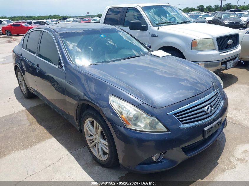 2011 Infiniti G25 Journey VIN: JN1DV6AP1BM601840 Lot: 39491582