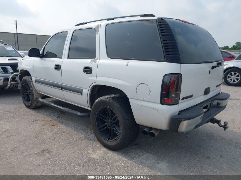 2003 Chevrolet Tahoe Ls VIN: 1GNEC13V63R319808 Lot: 39491595