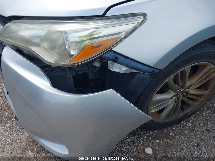 2015 Toyota Camry Se VIN: 4T1BF1FKXFU894138 Lot: 39491619