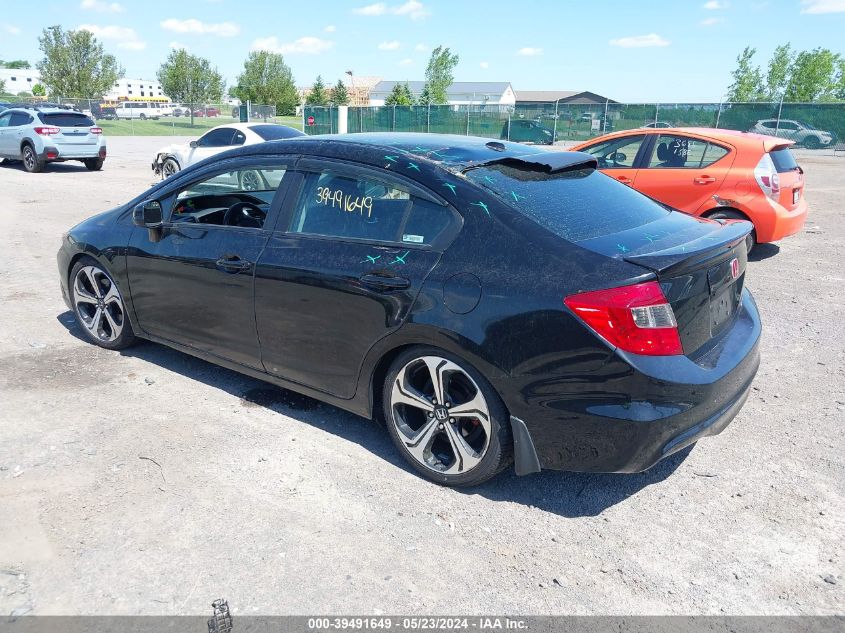 2012 Honda Civic Si VIN: 2HGFB6E55CH706149 Lot: 39491649