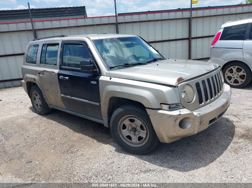 2010 Jeep Patriot Sport VIN: 1J4NT2GB6AD593805 Lot: 39491653