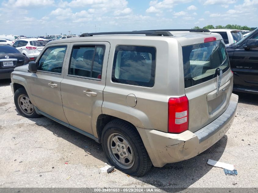 2010 Jeep Patriot Sport VIN: 1J4NT2GB6AD593805 Lot: 39491653