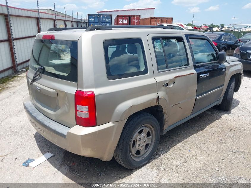 2010 Jeep Patriot Sport VIN: 1J4NT2GB6AD593805 Lot: 39491653