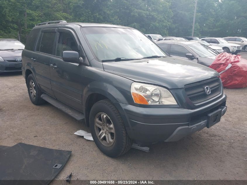 2003 Honda Pilot Ex-L VIN: 2HKYF18533H593027 Lot: 39491658