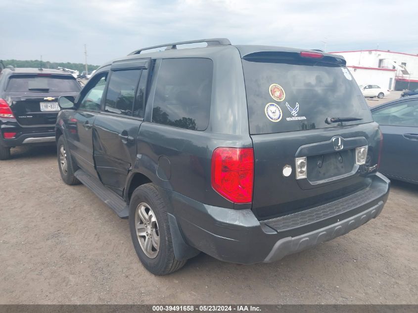 2003 Honda Pilot Ex-L VIN: 2HKYF18533H593027 Lot: 39491658