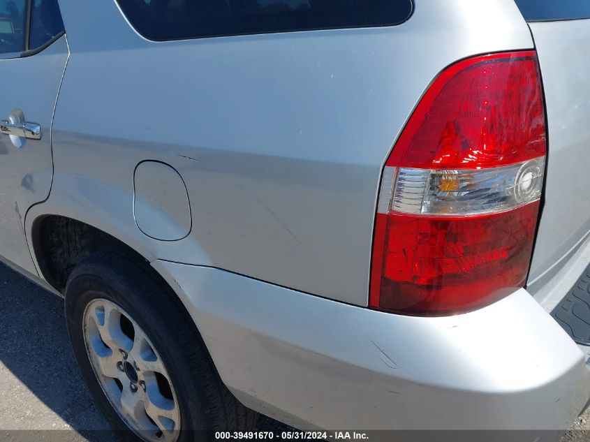 2001 Acura Mdx Touring Pkg VIN: 2HNYD18811H535384 Lot: 39491670