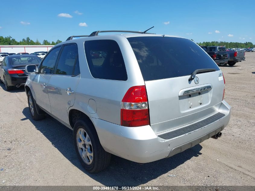 2001 Acura Mdx Touring Pkg VIN: 2HNYD18811H535384 Lot: 39491670