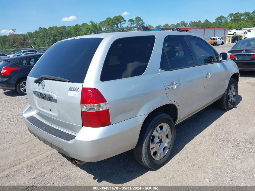 2001 Acura Mdx Touring Pkg VIN: 2HNYD18811H535384 Lot: 39491670