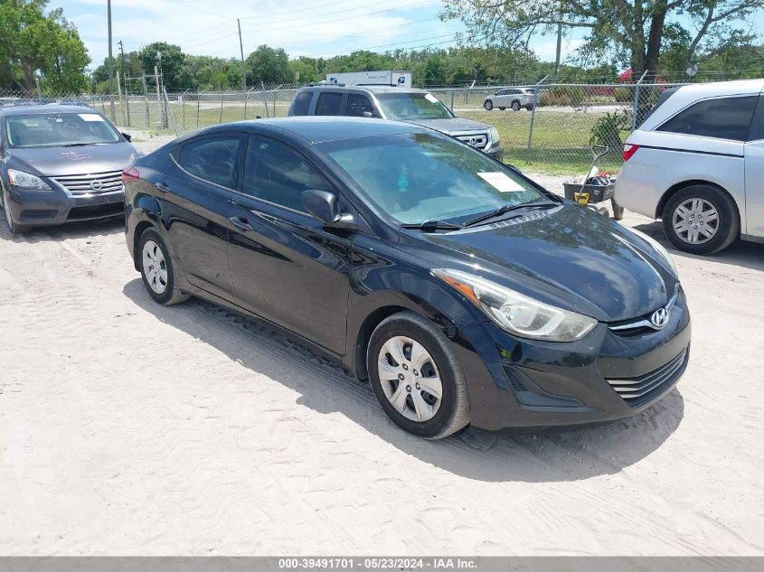 2016 HYUNDAI ELANTRA SE - 5NPDH4AE7GH769507