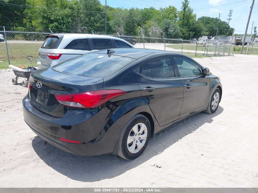 2016 Hyundai Elantra Se VIN: 5NPDH4AE7GH769507 Lot: 39491701