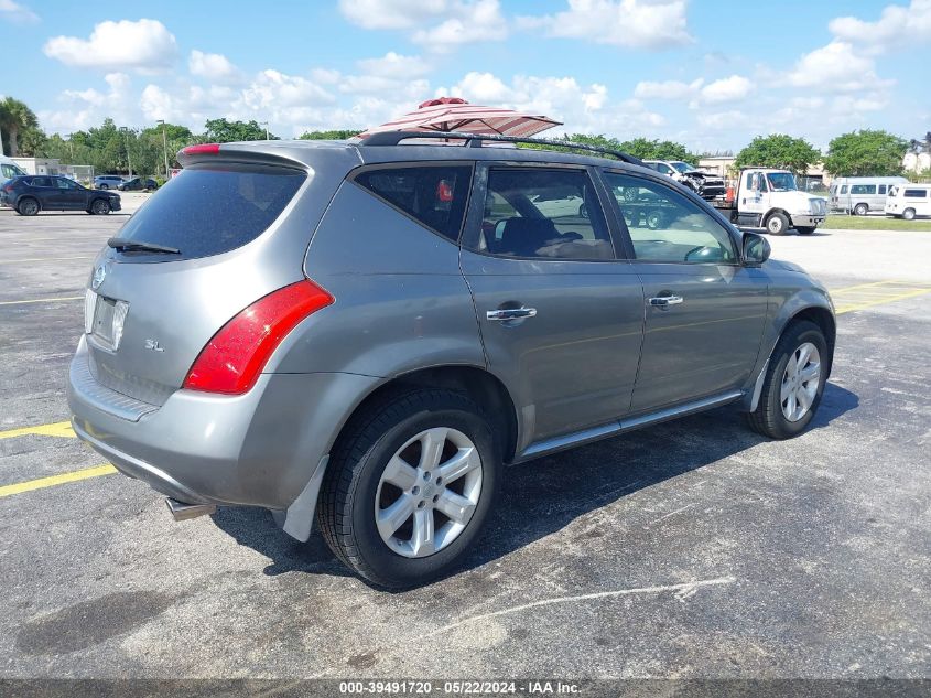 2007 Nissan Murano Sl VIN: JN8AZ08T27W511746 Lot: 39491720