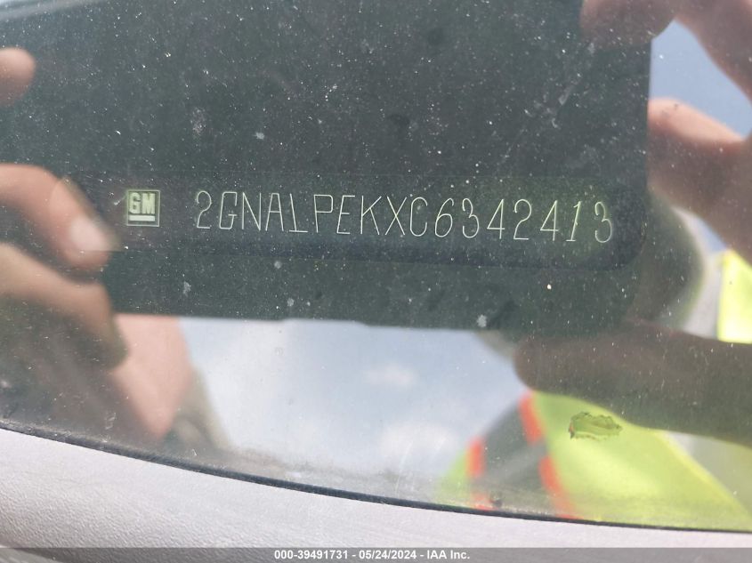 2012 Chevrolet Equinox 2Lt VIN: 2GNALPEKXC6342413 Lot: 39491731