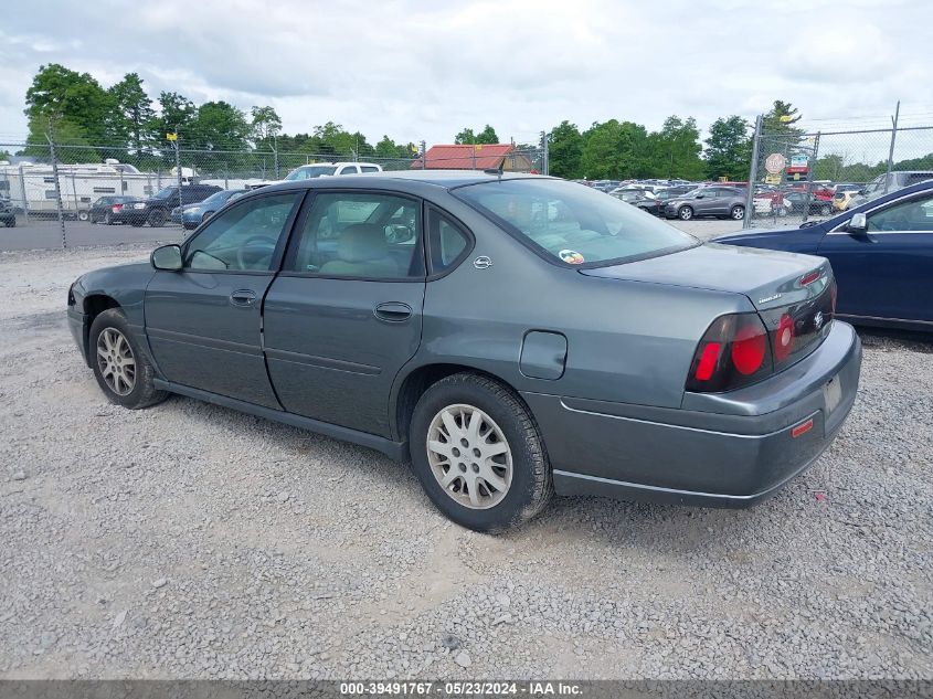 2005 Chevrolet Impala VIN: 2G1WF52E859193289 Lot: 39491767