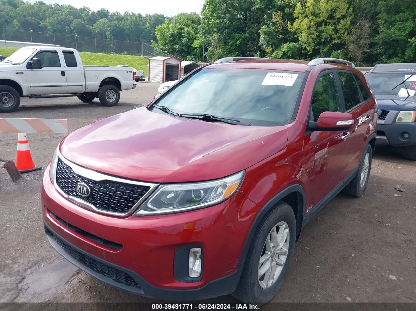 2014 Kia Sorento Lx V6 VIN: 5XYKTDA77EG505022 Lot: 39491771