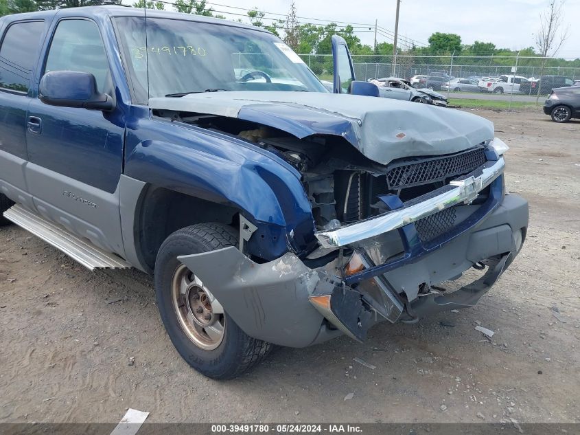 2002 Chevrolet Avalanche 1500 VIN: 3GNEK13T62G346622 Lot: 39491780