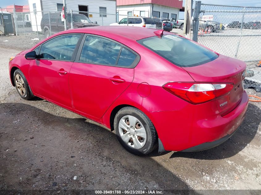 2016 Kia Forte Lx VIN: KNAFX4A6XG5593733 Lot: 39491788