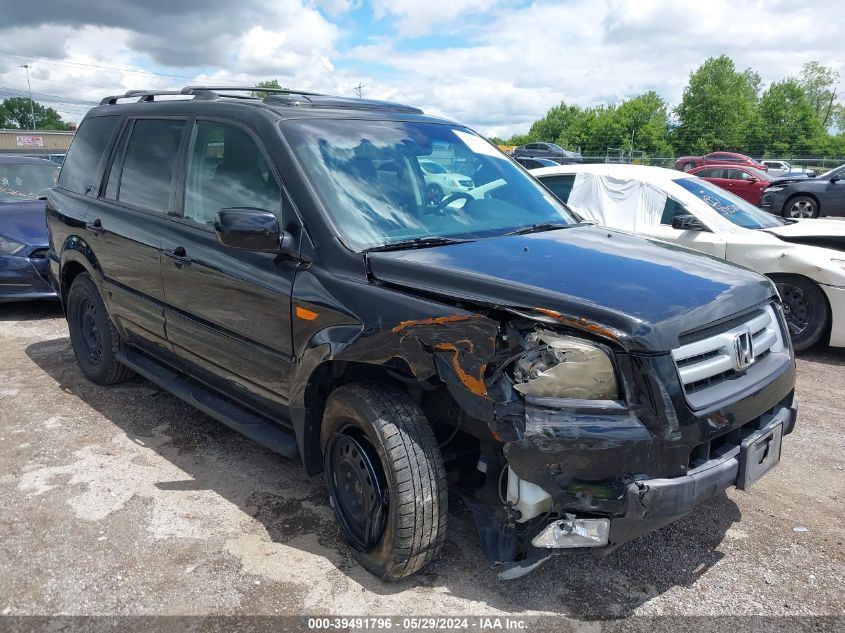 2007 Honda Pilot Ex-L VIN: 5FNYF18527B019782 Lot: 39491796