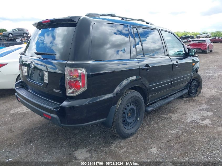 2007 Honda Pilot Ex-L VIN: 5FNYF18527B019782 Lot: 39491796