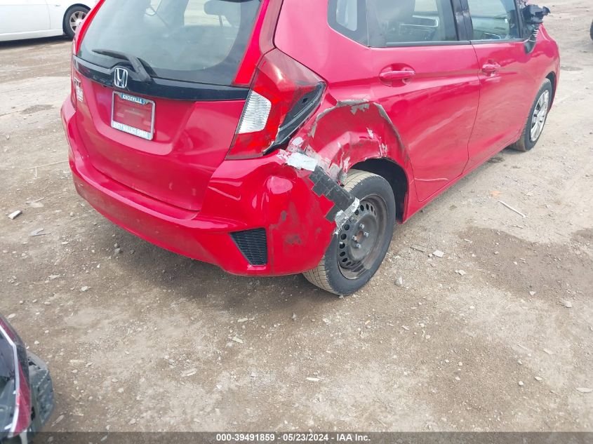 2016 Honda Fit Lx VIN: JHMGK5H59GX025260 Lot: 39491859