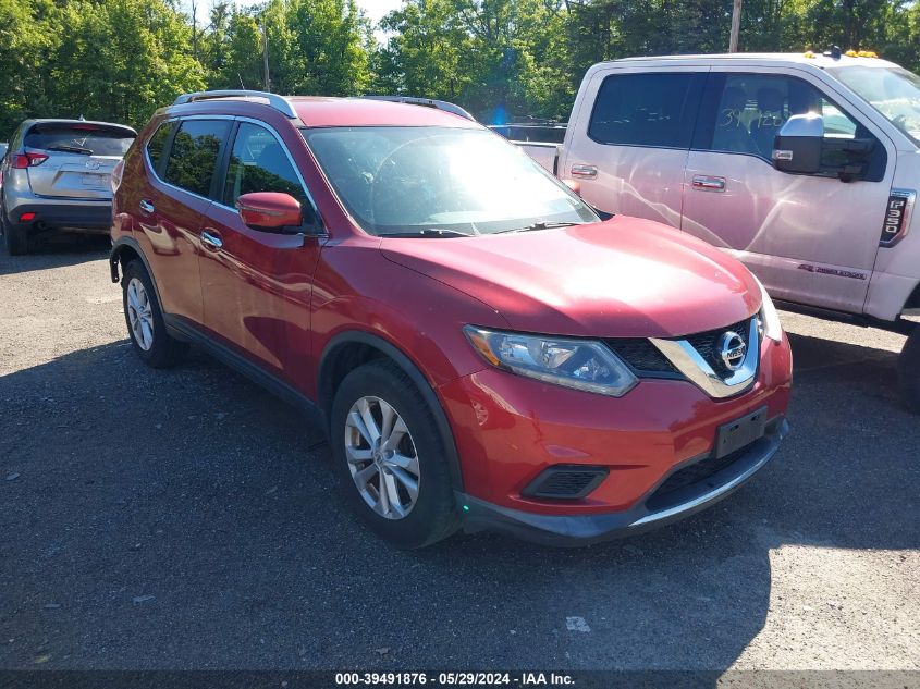 2016 Nissan Rogue Sv VIN: KNMAT2MVXGP668158 Lot: 39491876