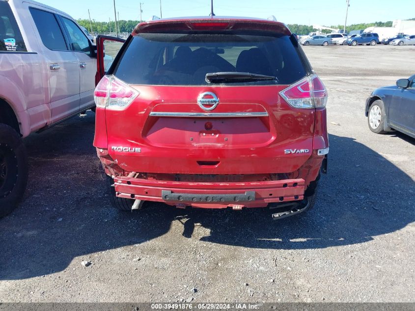 2016 Nissan Rogue Sv VIN: KNMAT2MVXGP668158 Lot: 39491876