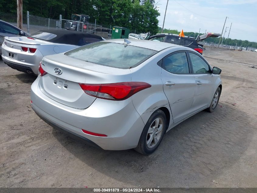 2014 Hyundai Elantra Se VIN: KMHDH4AE3EU071829 Lot: 39491879