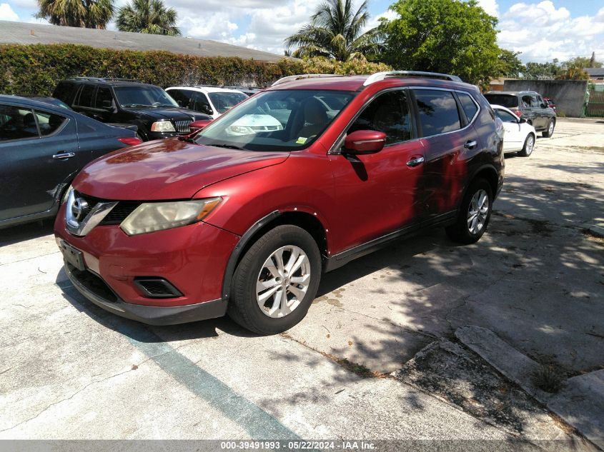 2014 Nissan Rogue Sv VIN: 5N1AT2MV1EC750697 Lot: 39491993