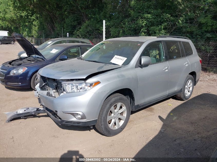 2013 Toyota Highlander Se V6 VIN: 5TDBK3EH6DS239526 Lot: 39492002