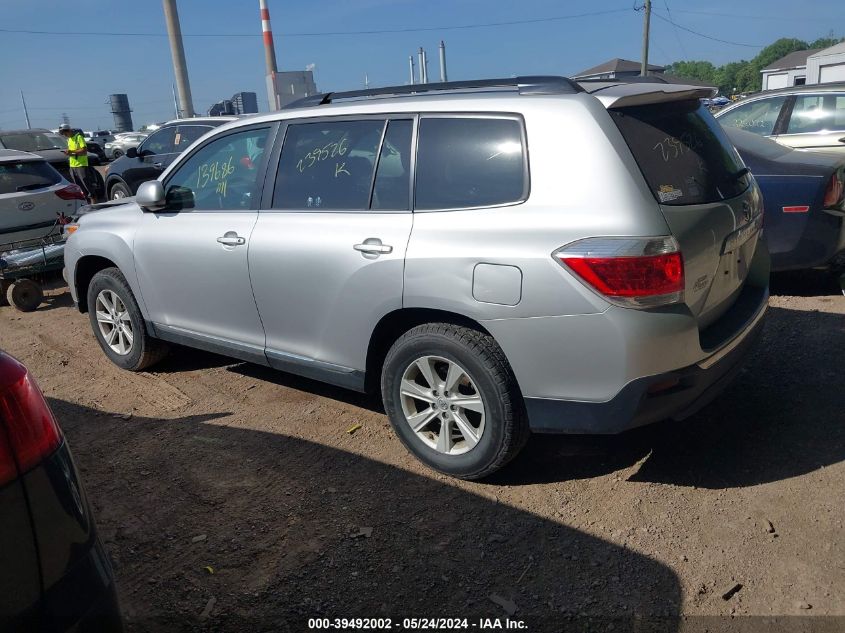 2013 TOYOTA HIGHLANDER PLUS/SE - 5TDBK3EH6DS239526