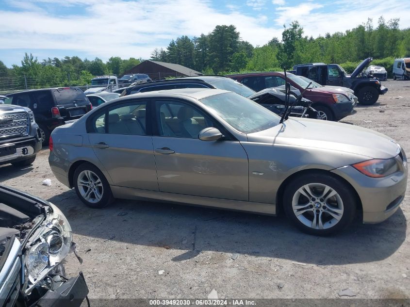 2008 BMW 3-Series VIN: WBAVC3578KP36833 Lot: 39492030